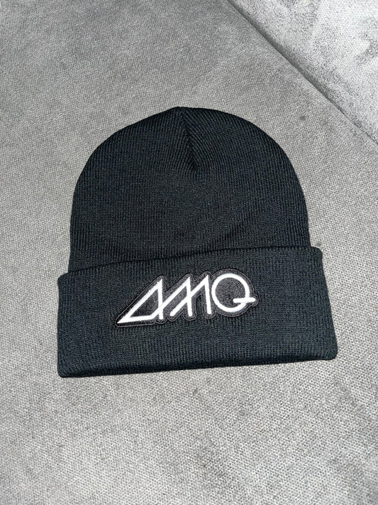 Black & white AMQ beanie