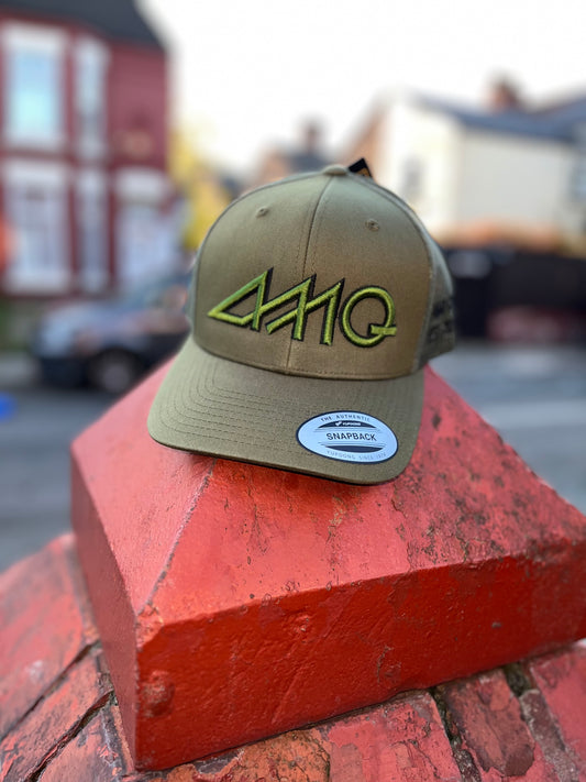 Kharki green & black cap