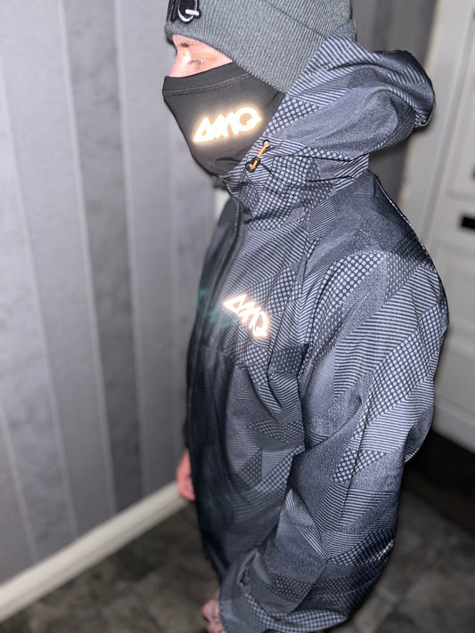 AMQ Black & Grey tech Windbreaker