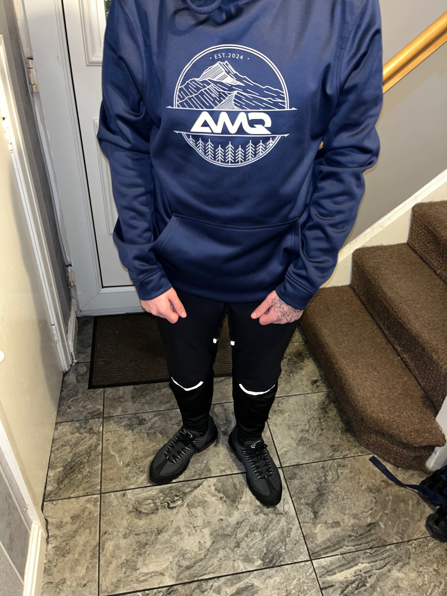 Everest x AMQ Navy Hoodie